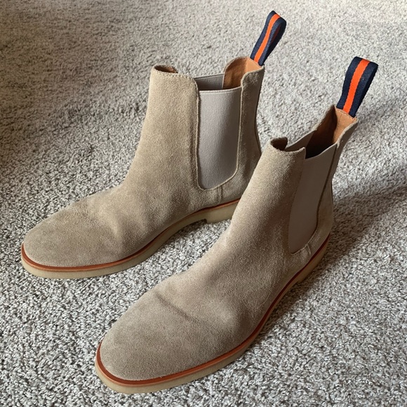 new republic tan chelsea boots